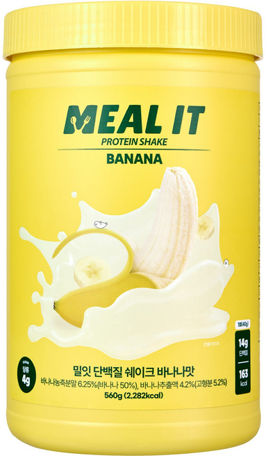 밀잇 단백질 쉐이크 바나나맛, 560g, 1개