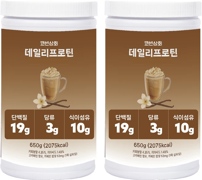 혈당케어 단백질 쉐이크 데일리 프로틴 돌체라떼맛, 2개, 700g - 쿠팡