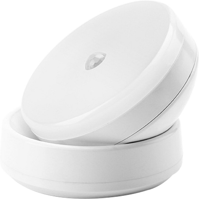 투데이리빙 360도 무선 센서등 건전지형 LED 현관 센서 등 붙이는 자석 조명 모션 동작 감지 스마트 계단 주방 부착 실내 인테리어, 1개, 화이트광