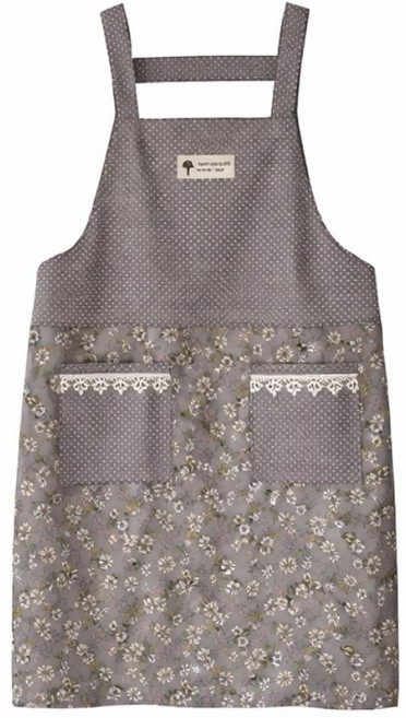 바이탈씨드 다용도 예쁜 방수앞치마, 그레이, 1개