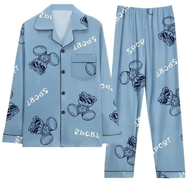 COSYEVNO 남성 잠옷 세트 빅사이즈 루즈핏 패션 러블리 나염 사계절 실내복 2Plyjnssy08