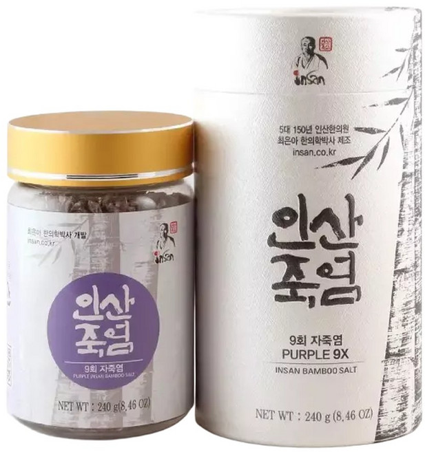 인산죽염 9회 자죽염 고체 240g, 1개