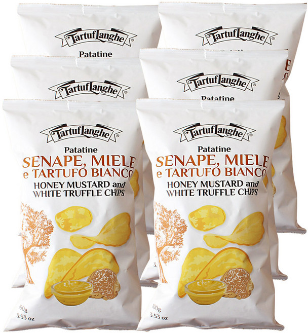 1+1 2+2 3+3 타르투플랑게 허니 머스타드 트러플 칩스 100g 감자칩 스낵 과자 비스킷, 6개