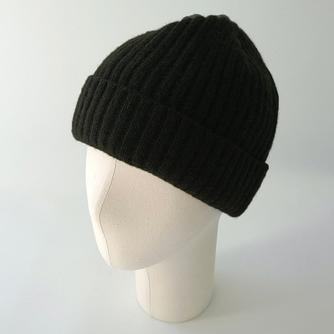 이코마켓 편안한 남녀공용 울 블렌디드 고급 니트비니 빅사이즈 와치캡 숏비니