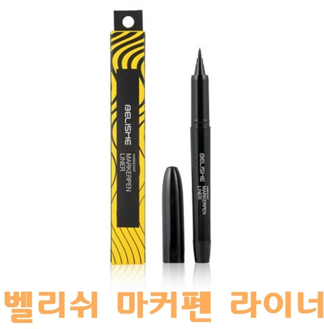 벨리쉬 마커펜 라이너 워터프루프 물 땀 아이라이너 워터프루프 아이라이너, 1개 - 쿠팡