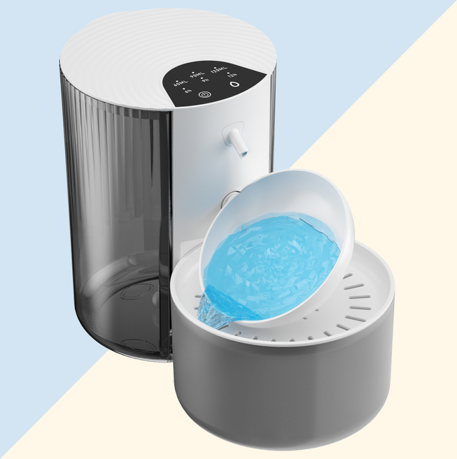 킴펫 eversaem 무선 자동 정수 급수기, 1개, _화이트_