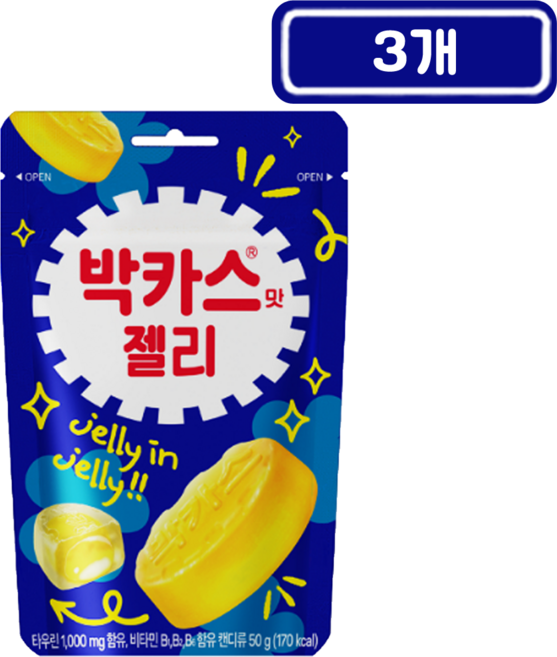 동아)박카스맛젤리50g, 50g, 3개