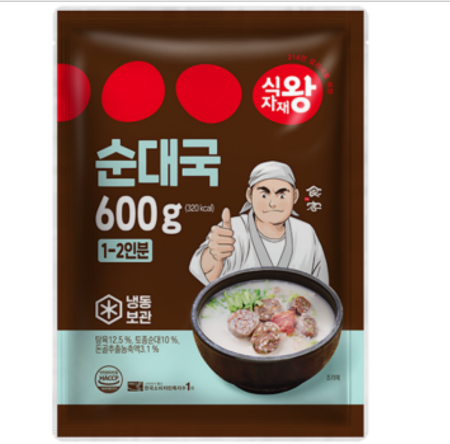 식자재왕 순대국 600g, 1개