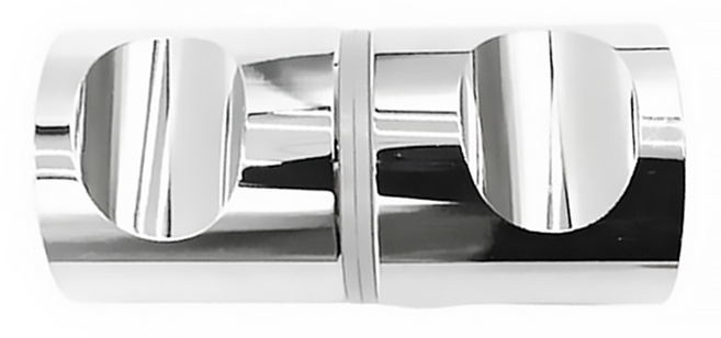 리빙로드 샤워부스 유리문 양면 손잡이 (A타입), 1개, 실버