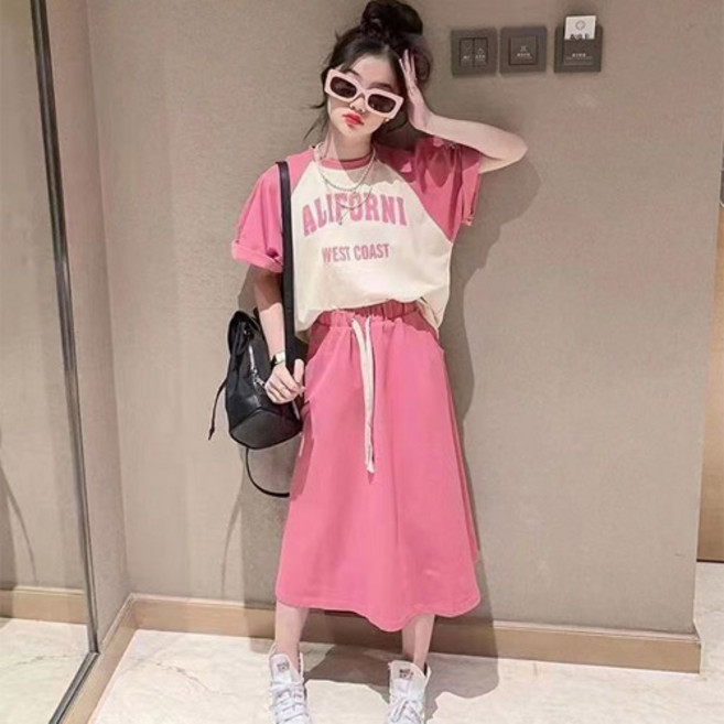 헬로가든 알리포니치마 상하복(S)/핑크