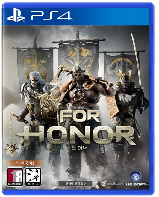 포아너 (FOR HONOR) 플스 PS4 플레이스테이션 4 정품 게임 타이틀 팩 한글판 (플스5 호환 가능 국내 배송)