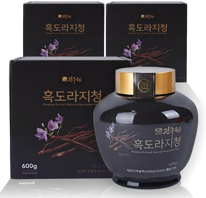 [관주원]관주원 흑도라지청 600g 대용량 도라지청, 3개