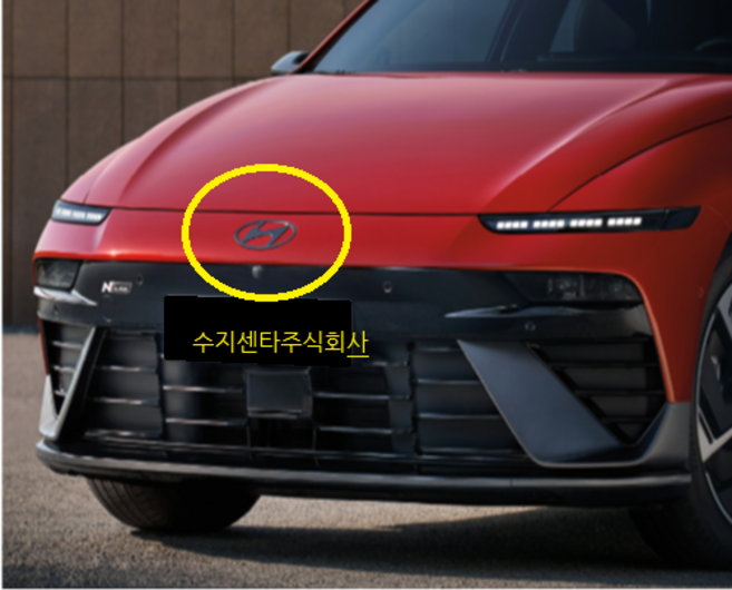아이오닉 6 N / N라인 / 전면 블랙 H로고 / 86305KL510 / 전면 블랙 엠블렘 / 86305 KL510 / 순정부품, 1개