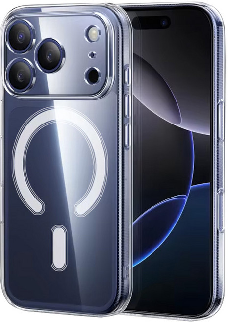 아이엔조이 아이폰 갤럭시 S 초강력 젤리 하드 투명 마그네틱 맥세이프 휴대폰 케이스 INJ-MSC01