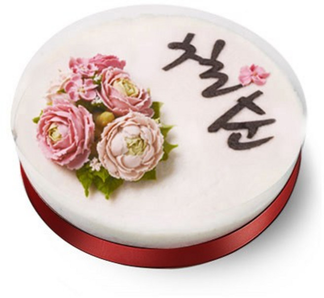 [떡보의하루 본사] 떡케이크 앙금백설기케익(칠순) 전국150여개 매장 직접배달, 2.3kg, 1개