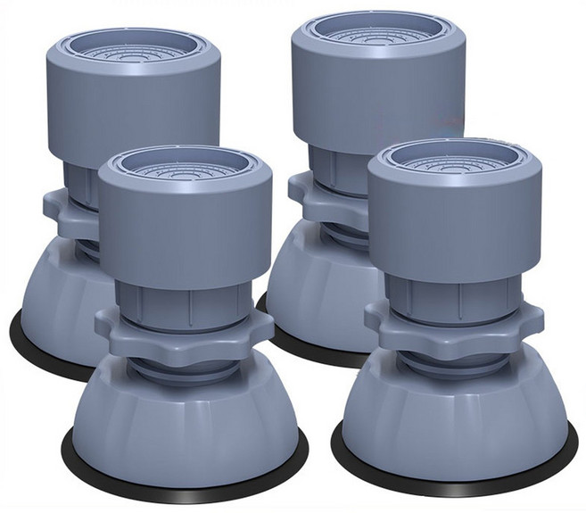 대형 세탁기 냉장고 대형 높이조절 받침대 스토퍼 소음방지패드, 4개, 그레이