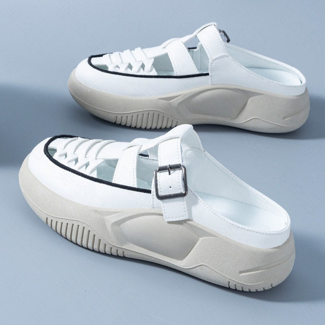 꽃소담 여성용 푹신푹신 통굽 슬리퍼 뮬 스니커즈 5cm HZHF371