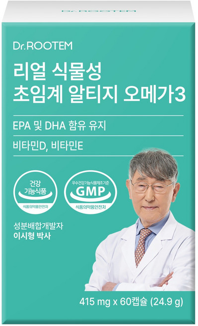 닥터루템 리얼 식물성 초임계 알티지 오메가3, 60정, 1개