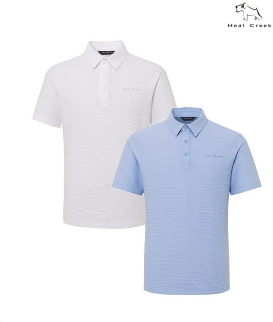 힐크릭 남성골프웨어 남성골프티셔츠 와플조직TS_SC