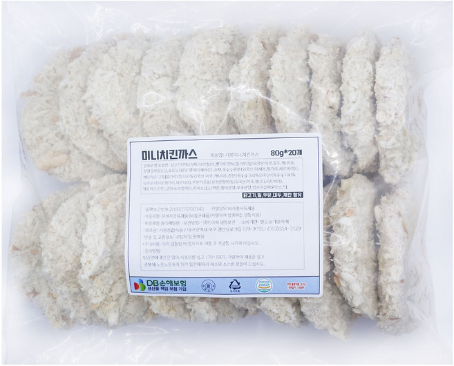 거봉 미니치킨까스, 20개, 80g