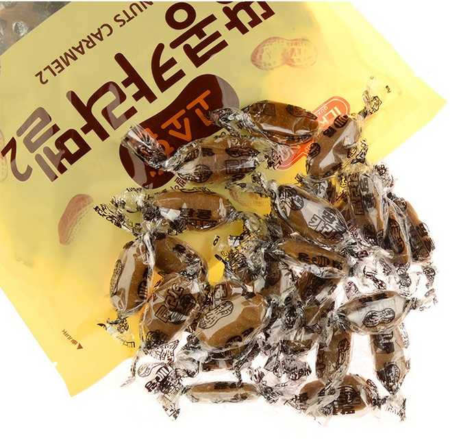 일광제과 캔디 땅콩캬라멜2, 600g, 4개