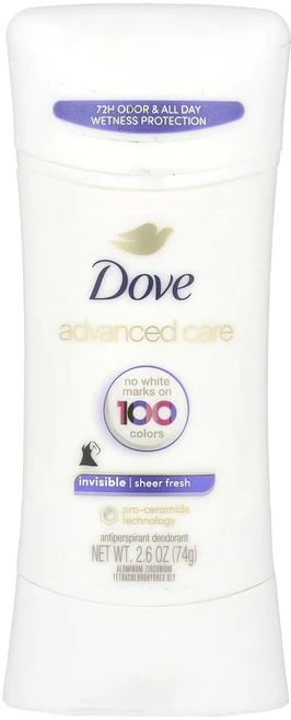 특별한효과 Dove 어드밴스드 케어 인비저블 땀 억제제 데오드란트 시어 프레시 74g(2.6oz) 곧일시품절됩니다, Dove어드밴스드케어인비저블땀억제제데오드란트시어프레시7 - 쿠팡