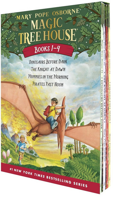 Magic Tree House Boxed Set Books 1-4: Dinosaurs Before Dark The Knight at Dawn Mummies in the, 기본