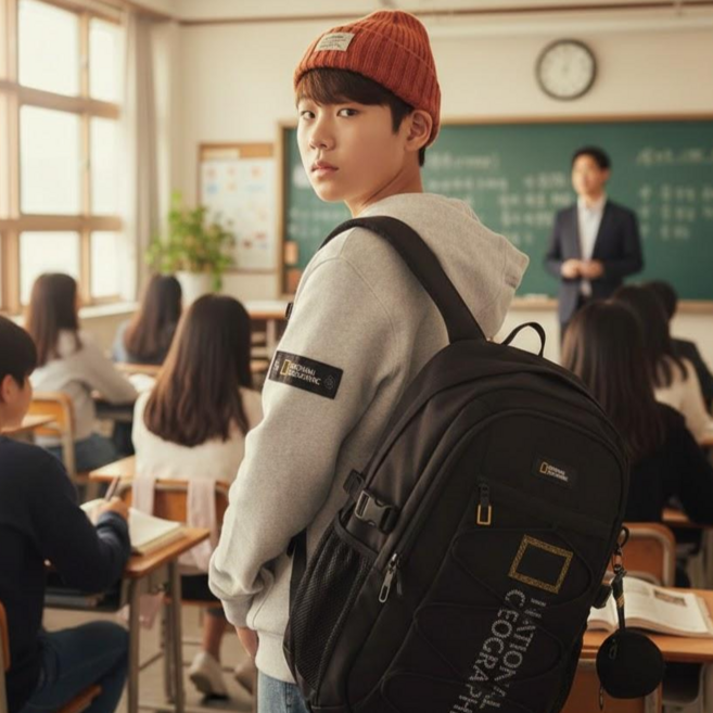 내셔널지오그래픽 백팩 책가방 학생 신학기 남녀공용 PNHY 가방 라유온 파우치