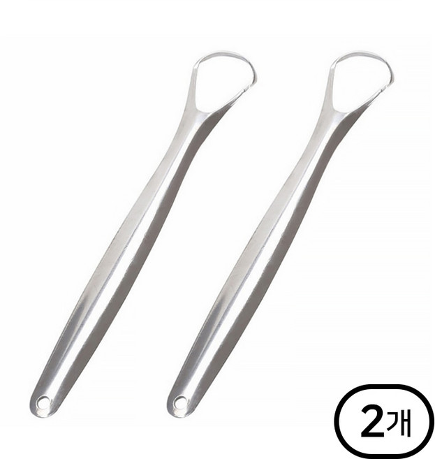 메이홈 구취제거 스테인레스 혀클리너, 2개, 70g