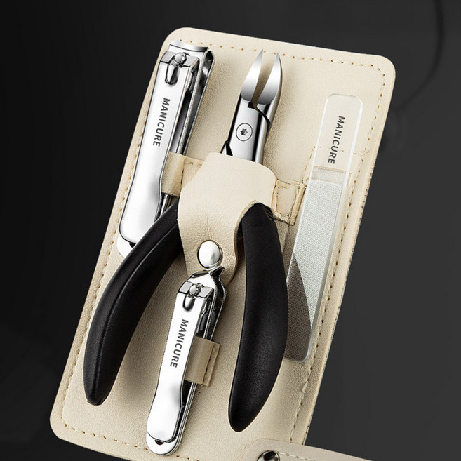 클라로 마카롱 네일 니퍼 세트, 1세트, 블랙