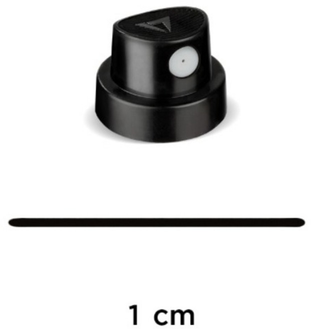 모로토우 스프레이 노즐 Coversall 흰색 검정 1cm 분사 9020, 1개