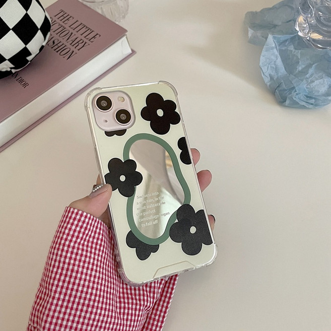 나인틴프라이데이 거울 미러 플라워 아이폰 갤럭시 케이스 폰케이스
