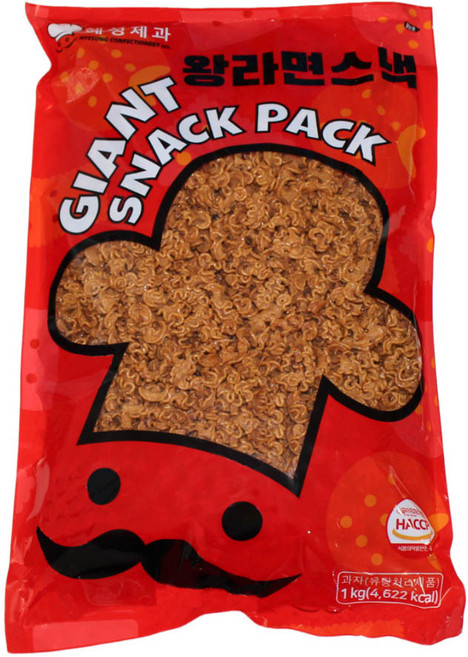 대용량 옛날과자 왕라면스낵 1kg, 1개