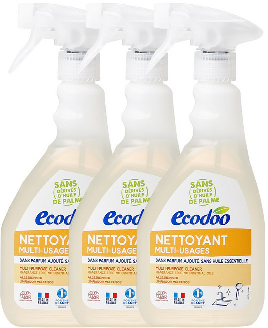 에코두 프랑스 욕실 아기욕조 세정제 무향, 500ml, 3개