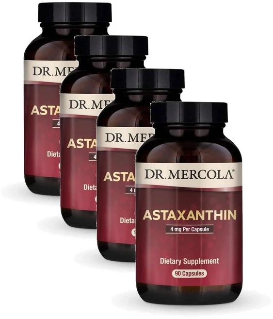 닥터머콜라 아스타잔틴 4mg 캡슐 Dr. Mercola Astaxanthin, 4개, 90정 - 쿠팡