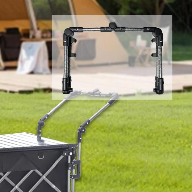 접이식 웨건 푸시 핸들 교체 캠핑 가든 야드 야외 분리형 다기능 휴대용 트롤리, 기본, 1개