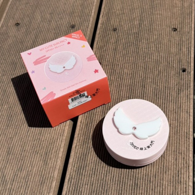 Peachand 小公主防曬氣墊霜 SPF50+ PA+++ 兒童防曬, 1個, 白色天使次翅膀-現
