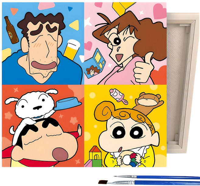 아이러브페인팅 짱구 그리기 DIY PAINTING, 짱구네 가족, 1개