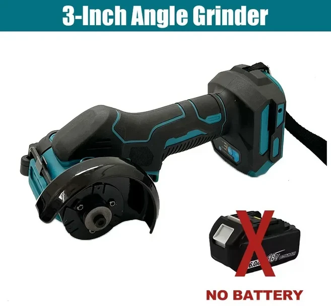 마키타 무선 앵글 그라인더 3인치 앵글 그라인더 무선 3인치 전기 절단 공구 원형 톱 전동 공구, 02 3inchJMJ-No Battery