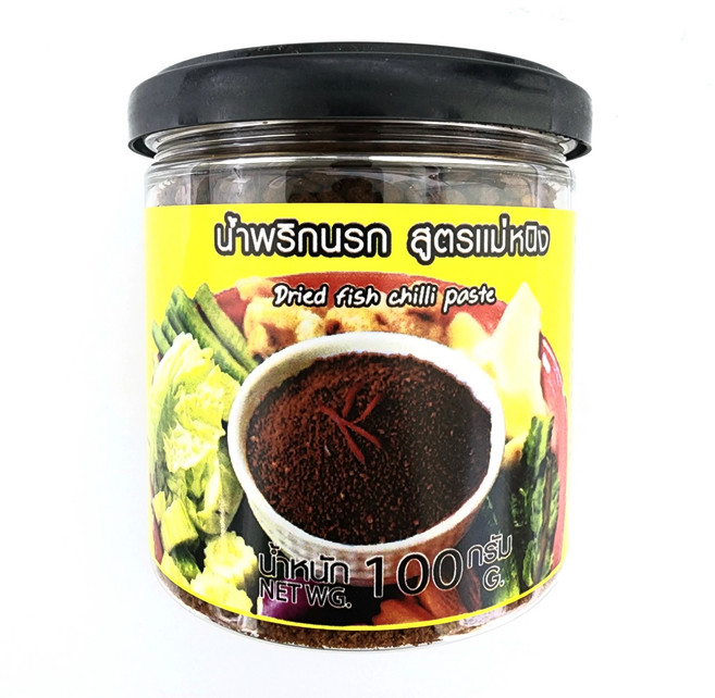 태국식품 드라이 피쉬 칠리페이스트 dried fish chili paste 100g, 1개