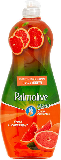 콜게이트 팜올리브 플러스 유럽 자몽 주방세제 강력 기름때 제거, 1개, 675ml