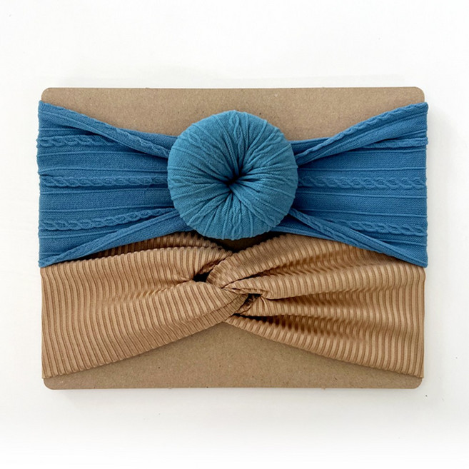 키즈웍 아기 신생아 헤어 밴드 머리 띠 남아 여아 남자 모자 돌 애기 터번 세트