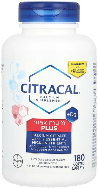 Citracal 맥시멈 플러스 +D3 코팅 정제 180정 - 쿠팡