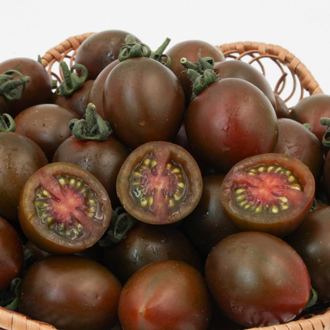 라꼼제이 흑대추방울토마토 흑토마토 대추방울토마토 대저토마토, 1개, 대저 흑대추방울토마토 (혼합과) 1kg