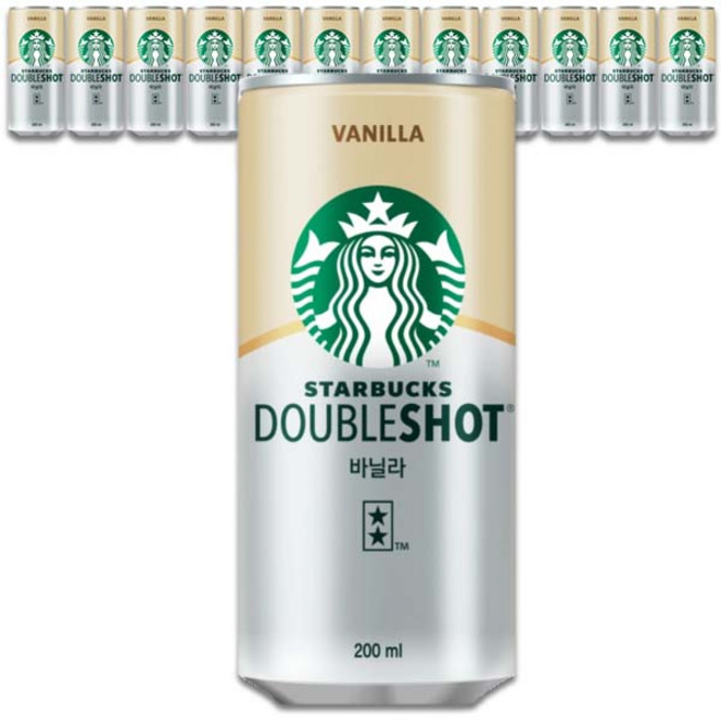 스타벅스 더블샷 바닐라, 200ml, 12개