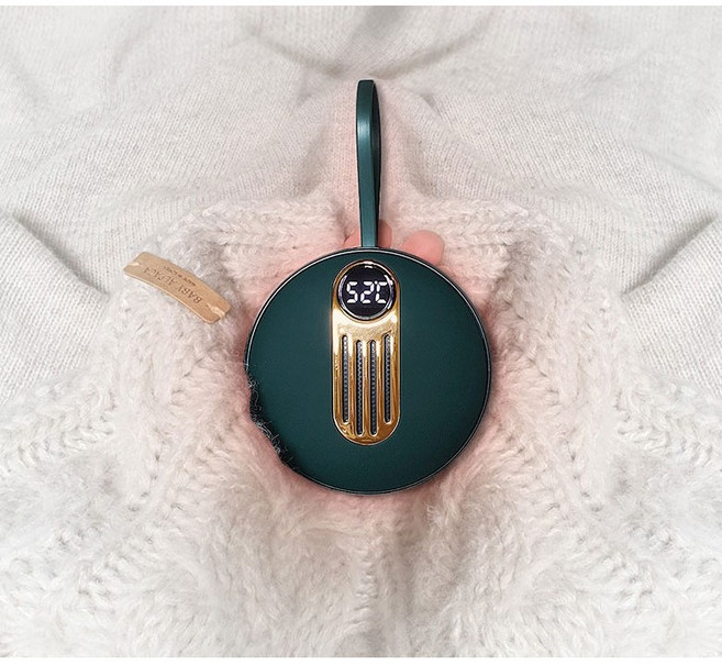 충전식 전기 전자 핫팩 양면 손난로 보조배터리 5000mAh