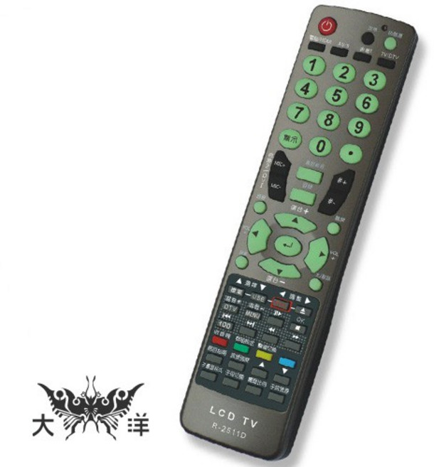 NDr.AV 專業型液晶電視遙控器 R-2511D, 1個