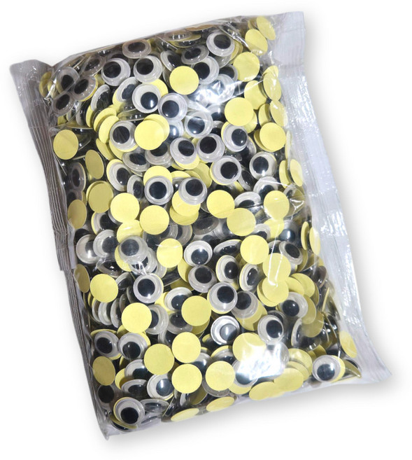 아이몽 스티커눈 모조눈알 공예재료 만들기 꾸미기재료 수업재료 대량 입체 무빙아이 접착눈, 6mm, 2000개