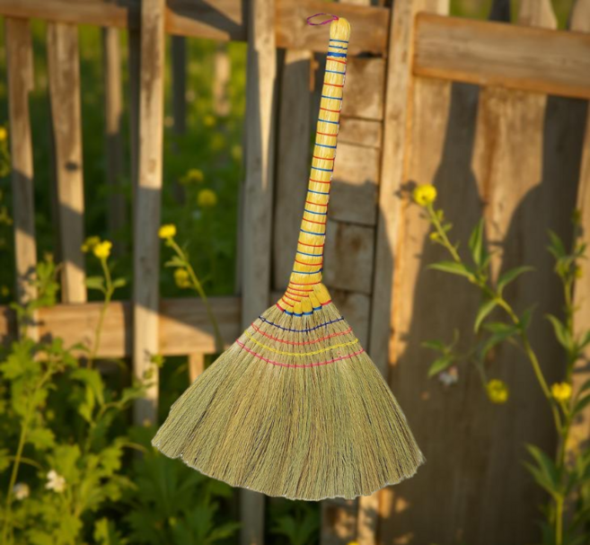 모시 빗자루 싸리 대빗 실내 전통 갈대 대나무 업소용 고급, 2개