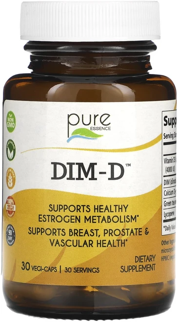 Pure Essence DIM-D 30 식물성 캡슐, Pure Essence DIMD 30 식물성 캡슐, 1개, 30정 - 쿠팡